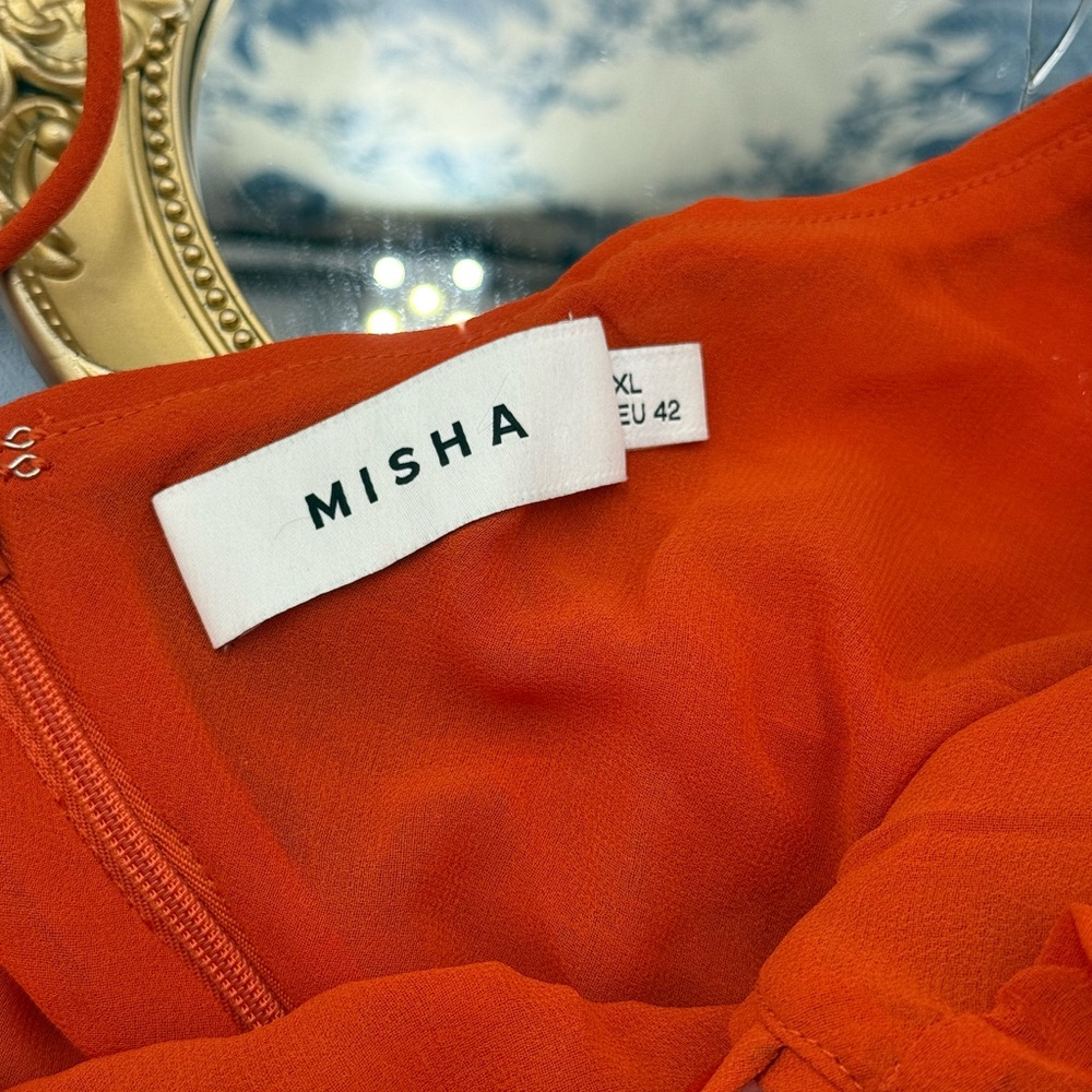 🆕 MISHA COLLECTION 🧿 NWOT Red Sapphire Sequins Maxi Dress, Sz XL US 10 - Picture 12 of 13